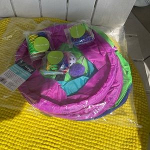 POP-UP TRI-TUNNEL CAT CHUTE with springs toys